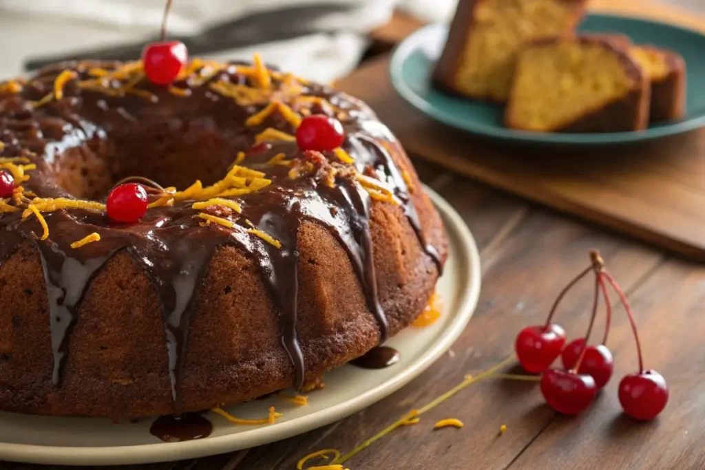 Caribbean Festival Rum Cake Recipe with Dark Rum Glaze