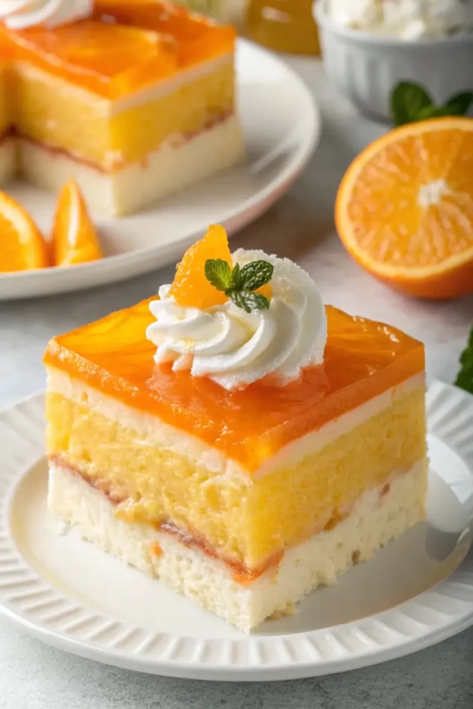 Orange Crush Poke Cake