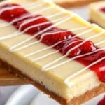 Philadelphia Cheesecake Bars with a creamy filling and golden graham cracker crust