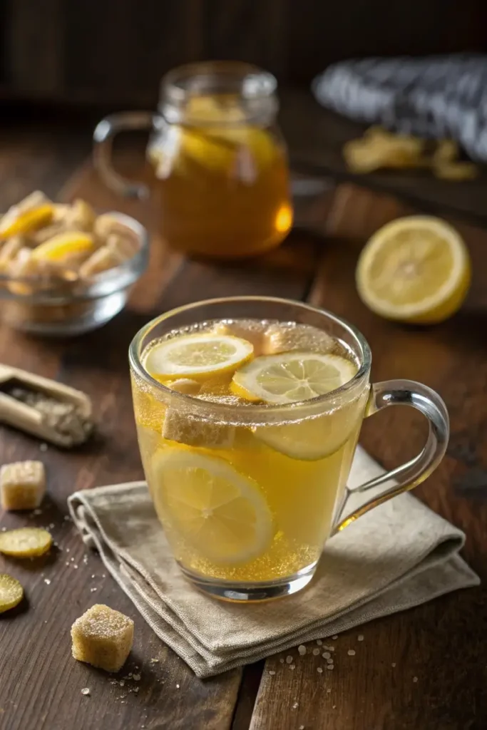 Crystallized Ginger Lemon Tea