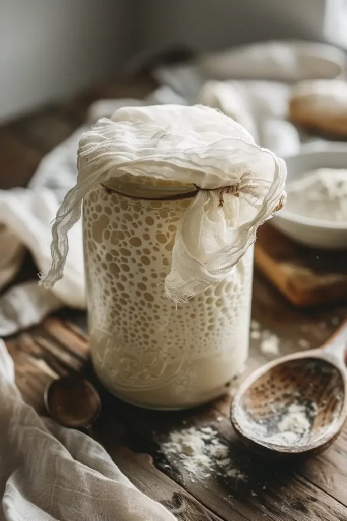 Gluten-free sourdough starter preparation