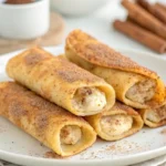 Golden-brown keto cinnamon cream cheese roll ups