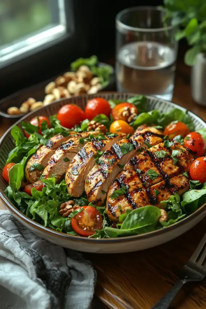 Mounjaro-friendly grilled chicken salad for weight loss