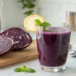 Purple cabbage juice recipe – a nutrient-rich detox drink packed with antioxidants.