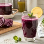 Purple cabbage juice recipe – a healthy antioxidant-rich detox drink.