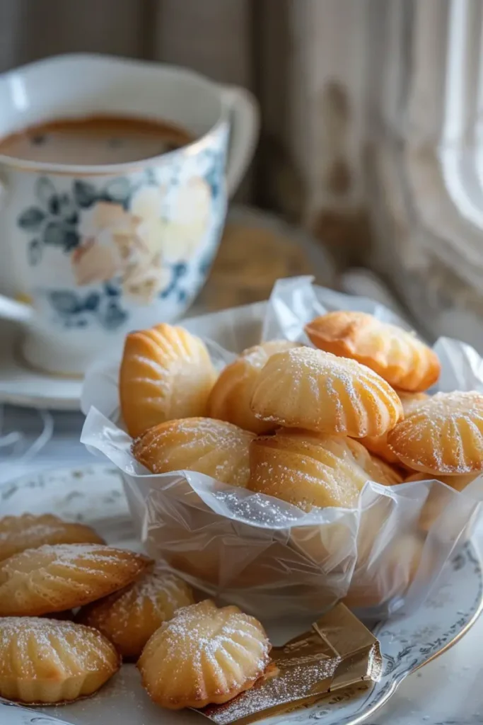 Storing and serving madeleine cookies