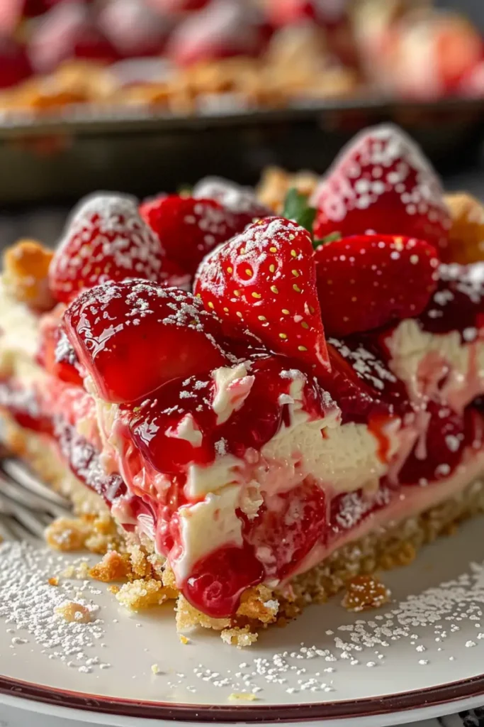 Strawberry Cheesecake Dump Cake