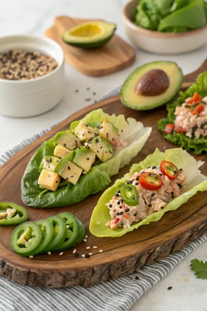 tuna lettuce wraps