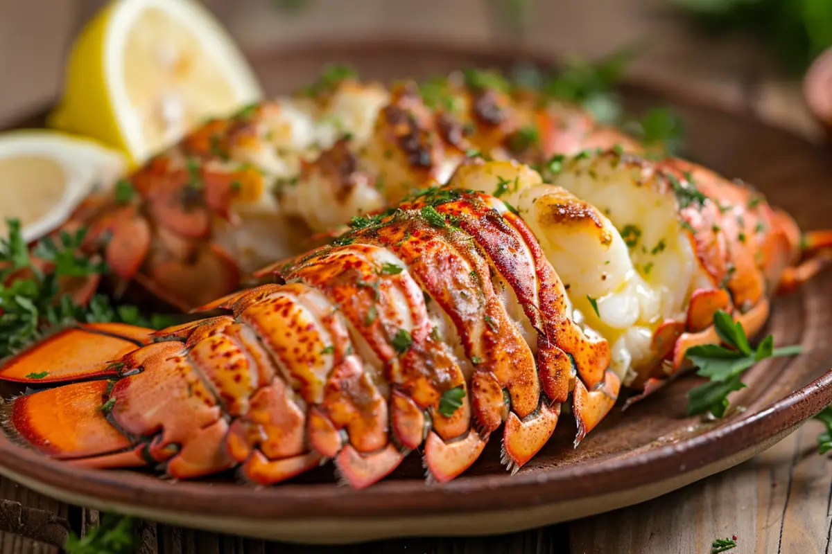 What goes well with lobster tail – grilled lobster with lemon